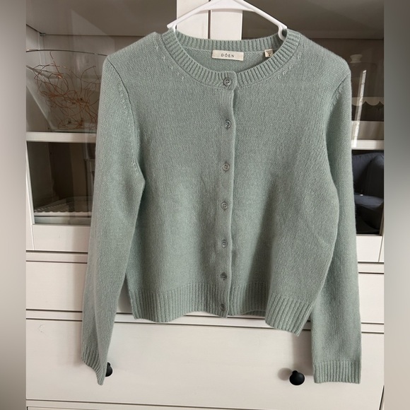 Doen The Danae Cashmere Crewneck Cardigan Size S in Tidepool - Picture 8 of 15